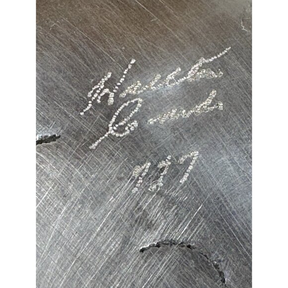 Hoselton Metal Aluminium Small Oval Dish Cast Canadian Bullrush Seagull 727 - Picture 7 of 9